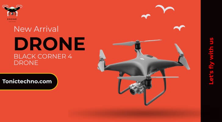 black corner 4 drone